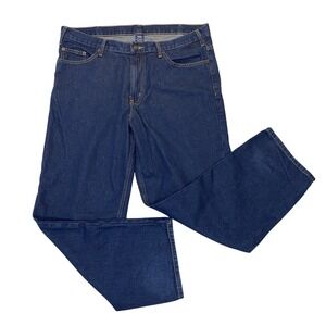 Wrangler Rugged Wear Jeans Mens 38x30 Dark Wash Straight Leg Cotton